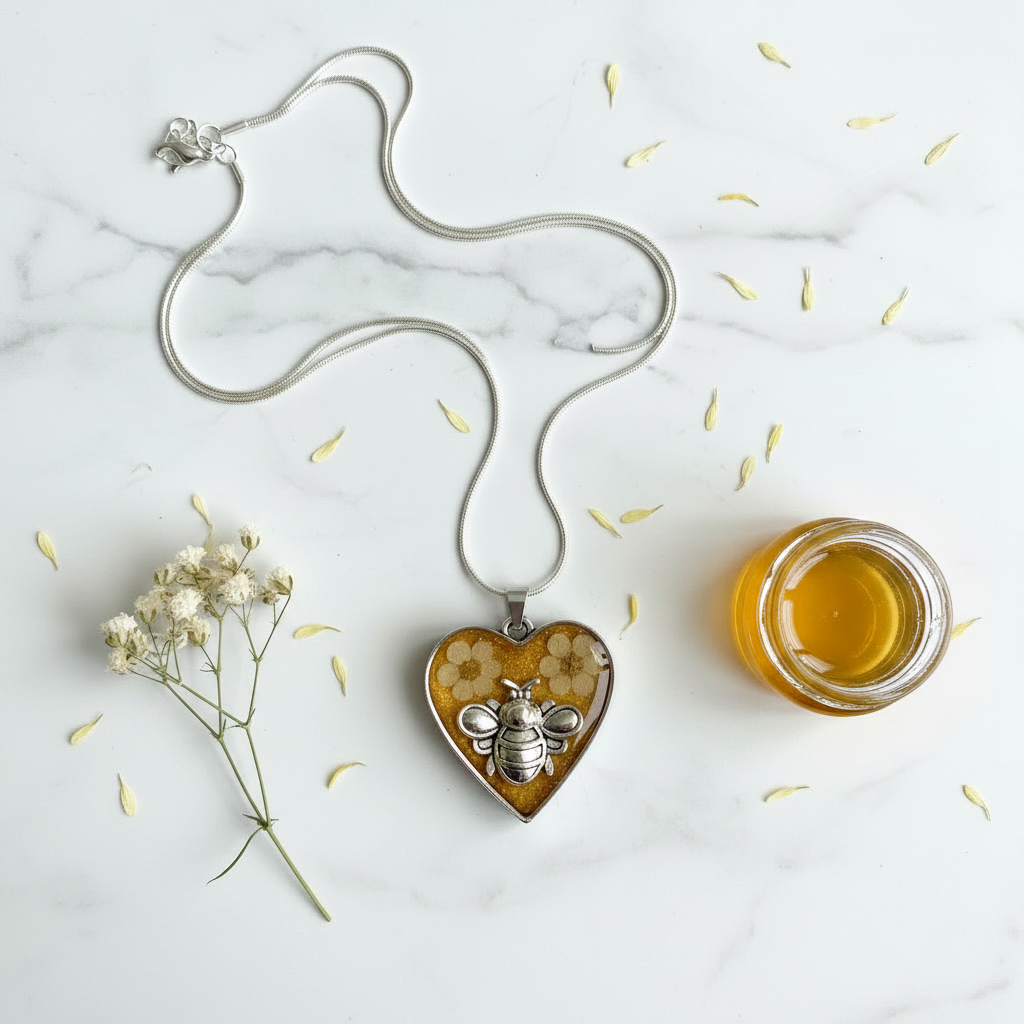 Honey Bee Heart - Marble
