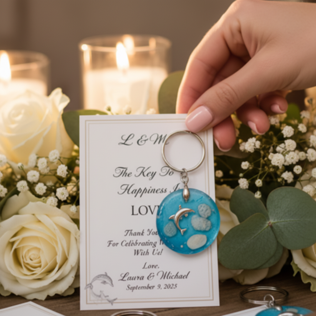 Keychain on Card - Hand