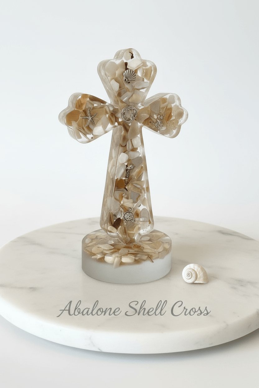 Large Lighted Resin Cross – Personalized Faith Decor - The Glossy Gift Shop