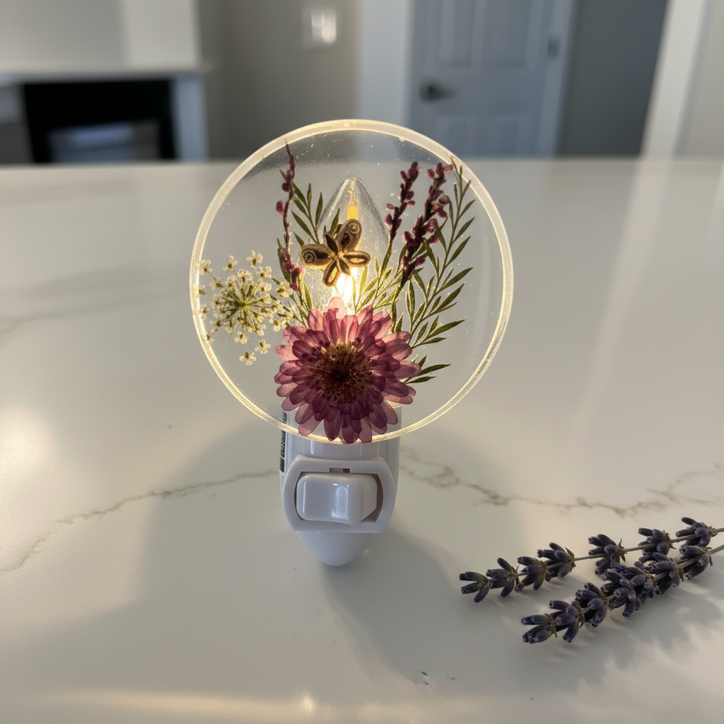 LED Resin Night Light - Marble Lifestyle