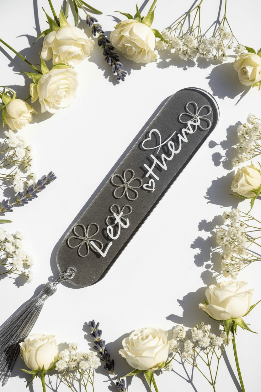 “Let Them” Resin Bookmark – Handmade Inspirational Gift - The Glossy Gift Shop