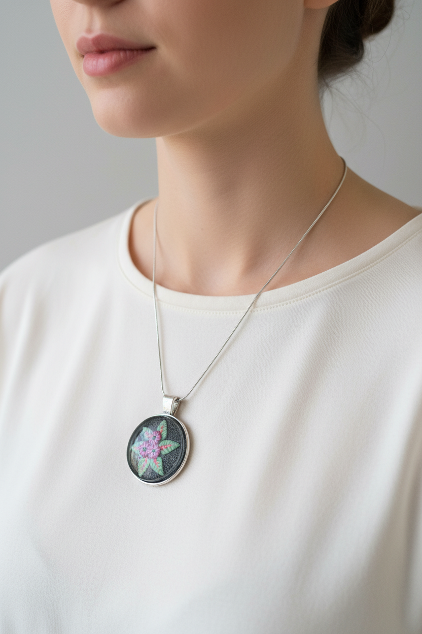 Little Hawaiian Touch Pendant on Model