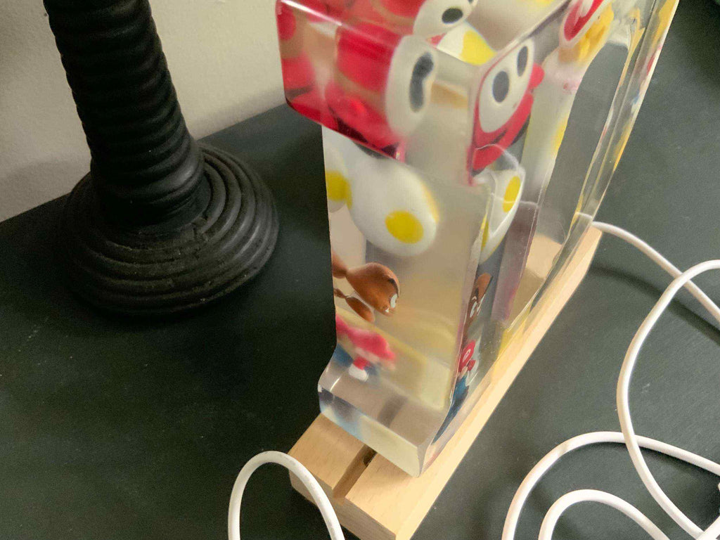 Mario Resin Lighted Letter – Personalized Kids Night Light - The Glossy Gift Shop