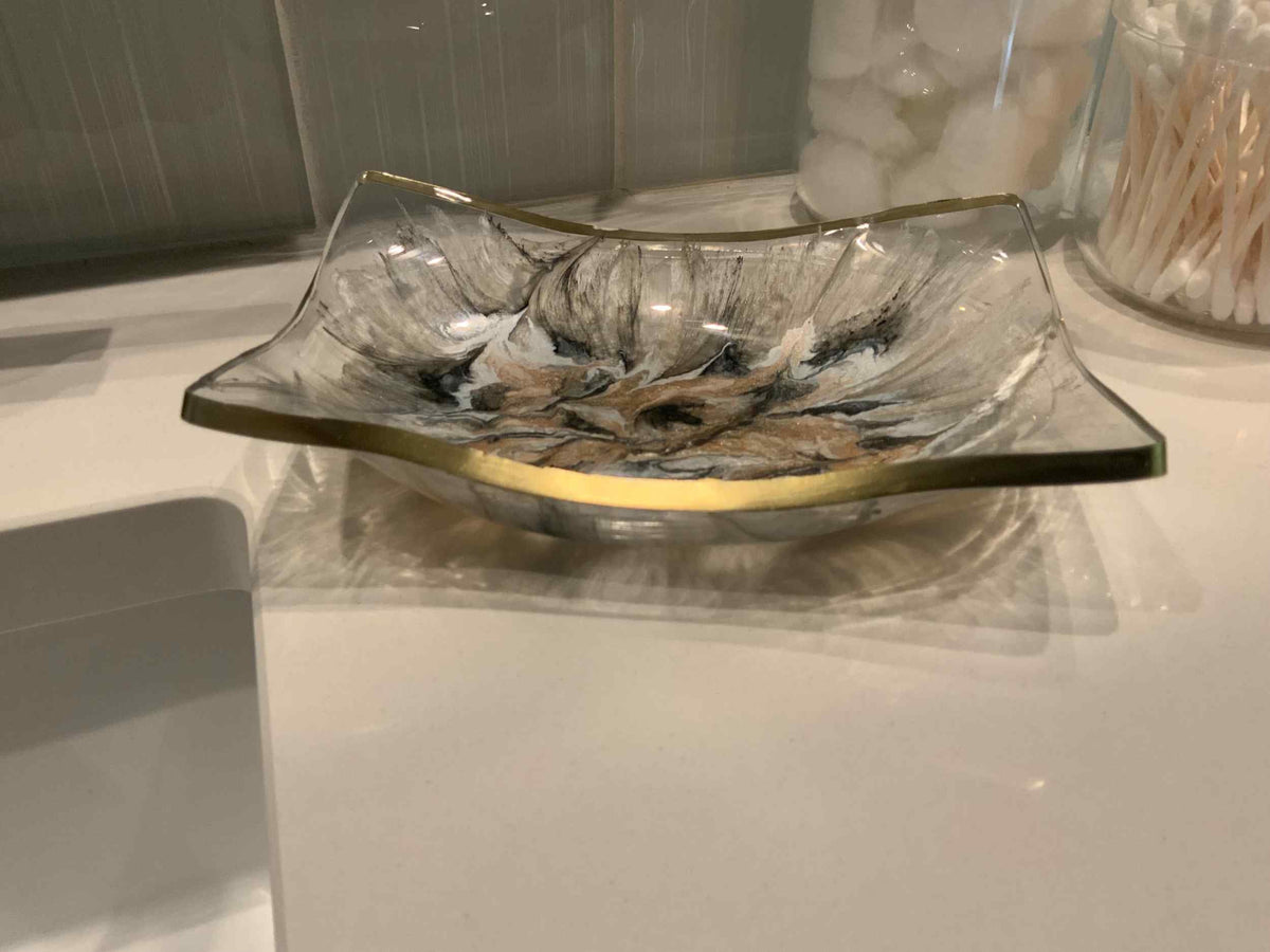 Modern Swirl Resin Multi-Use Dish – Soap, Jewelry & Decor - The Glossy Gift Shop