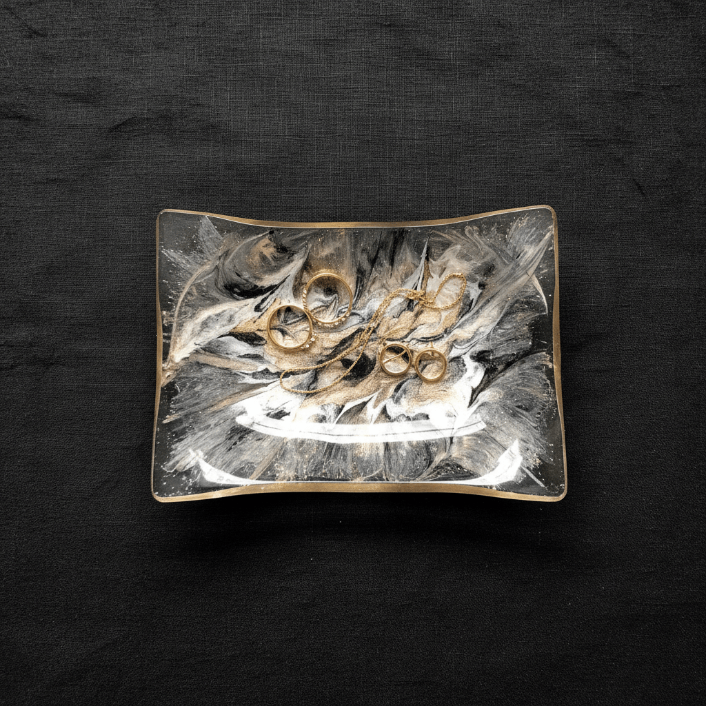 Modern Swirl Resin Multi-Use Dish – Soap, Jewelry & Decor - The Glossy Gift Shop
