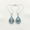 Nautical Resin Teardrop Necklace – 2-Sided Ocean Pendant - The Glossy Gift Shop