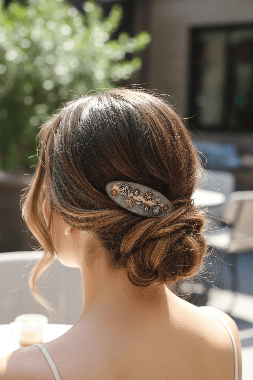 Oval Clip – In Hair