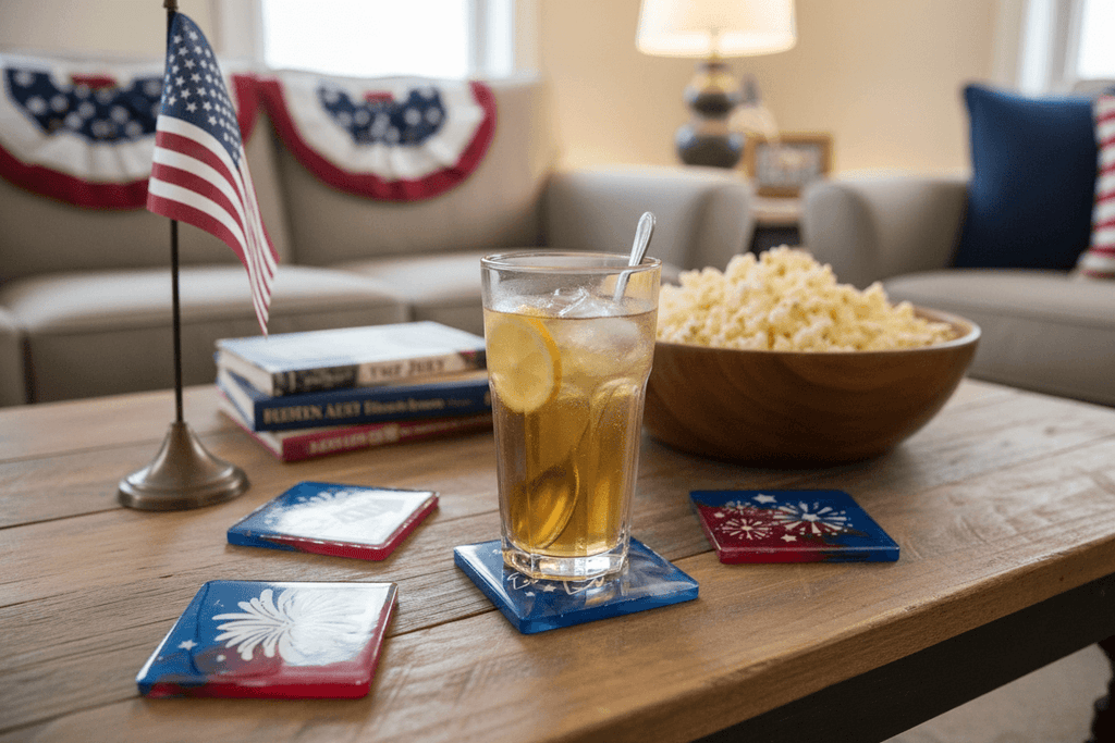 Patriotic Coaster Set – Indoor Coffee Table