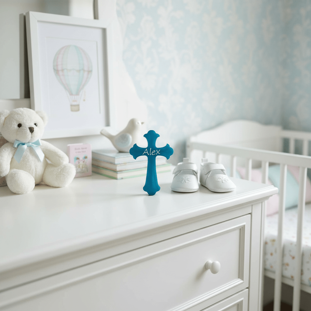 Personalized Resin Cross – Communion, Christening & Confirmation Gift - The Glossy Gift Shop