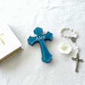 Personalized Resin Cross – Communion, Christening & Confirmation Gift - The Glossy Gift Shop
