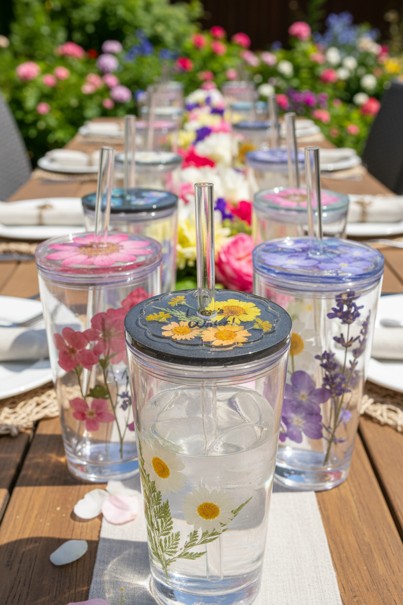 Personalized Resin Tumbler Straw Marker – Yellow - The Glossy Gift Shop