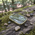 Pressed Botanical Resin Pendant Necklace – Handmade Nature Jewelry - The Glossy Gift Shop