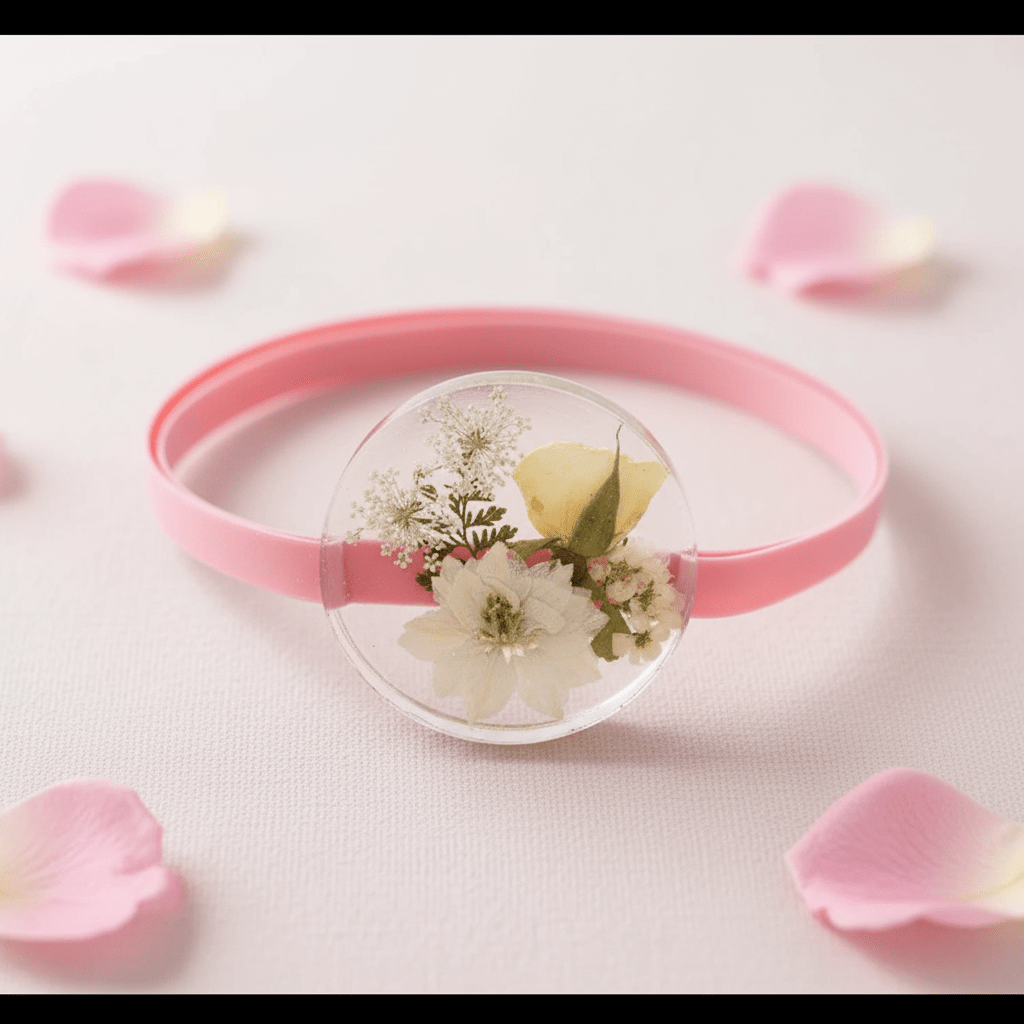 Pressed Flower Resin Book Band – Floral Bookmark for Readers - The Glossy Gift Shop