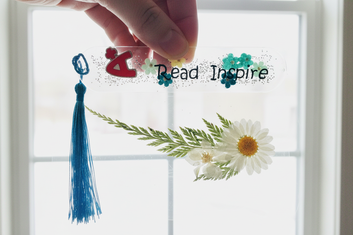 Read Inspire Bookmark - Held in Hand by Window