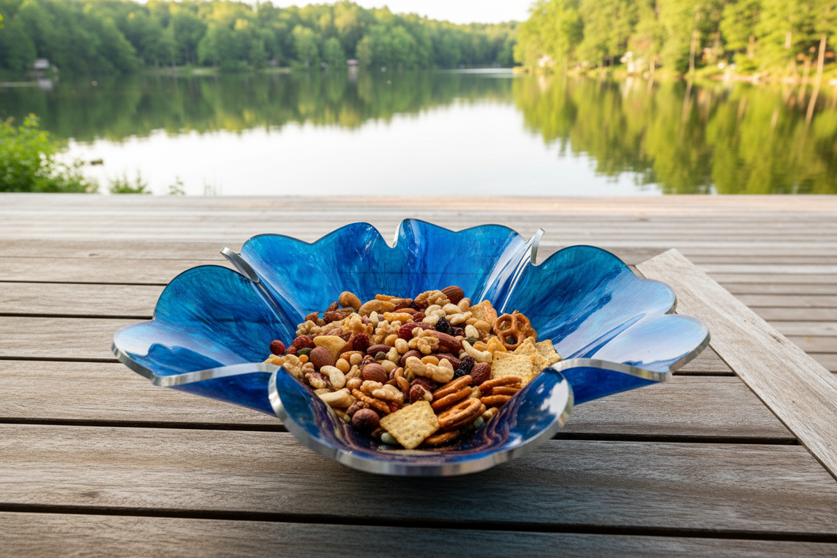 RESIN Blue Galaxy Bowl - Lakeside Snacks