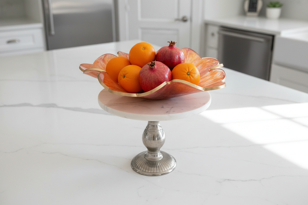 Resin Copper Swirl Bowl - Fruit Kitchen