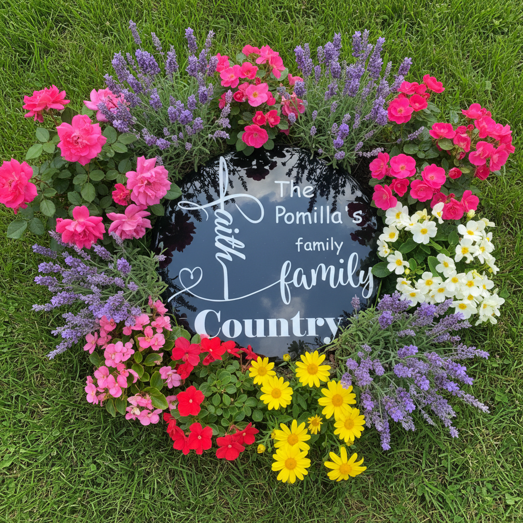Resin Garden Stepping Stone – Top Down Lawn