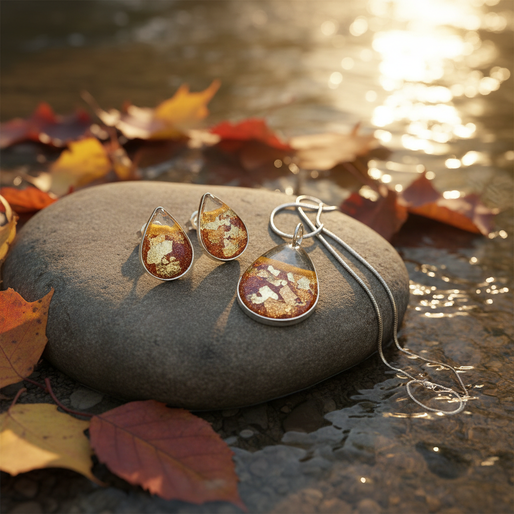 River rock nature scene