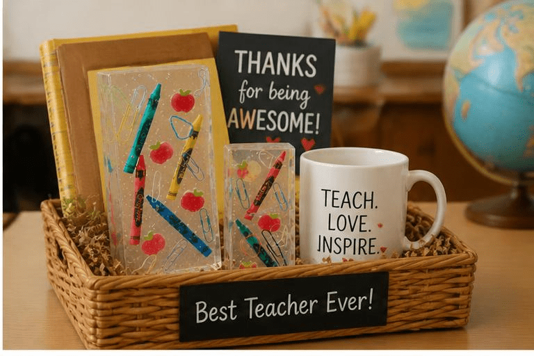 School Days Resin Bookends – Handmade Teacher & Classroom Decor - The Glossy Gift Shop