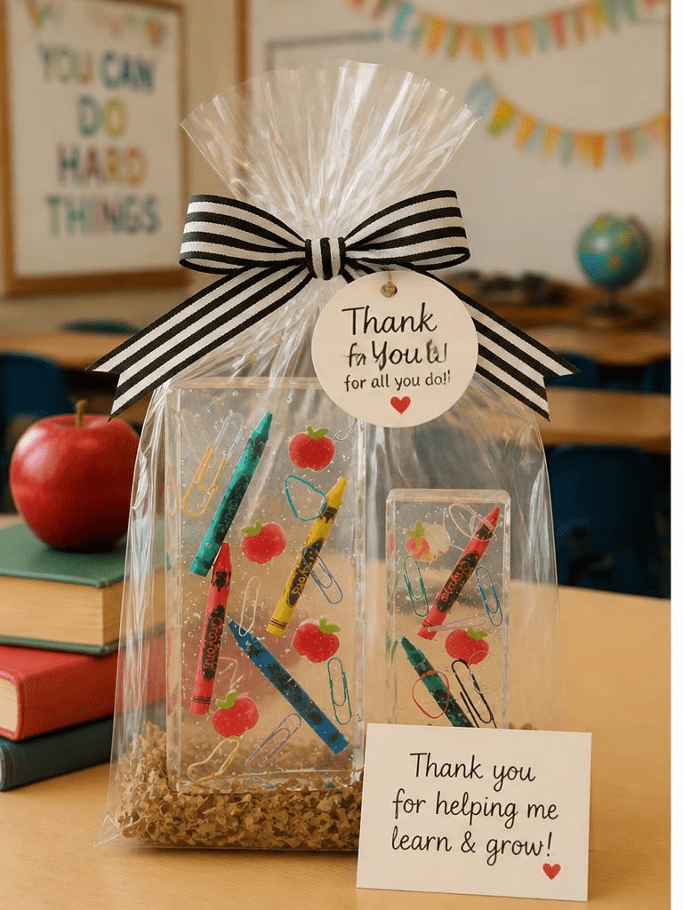 School Days Resin Bookends – Handmade Teacher & Classroom Decor - The Glossy Gift Shop