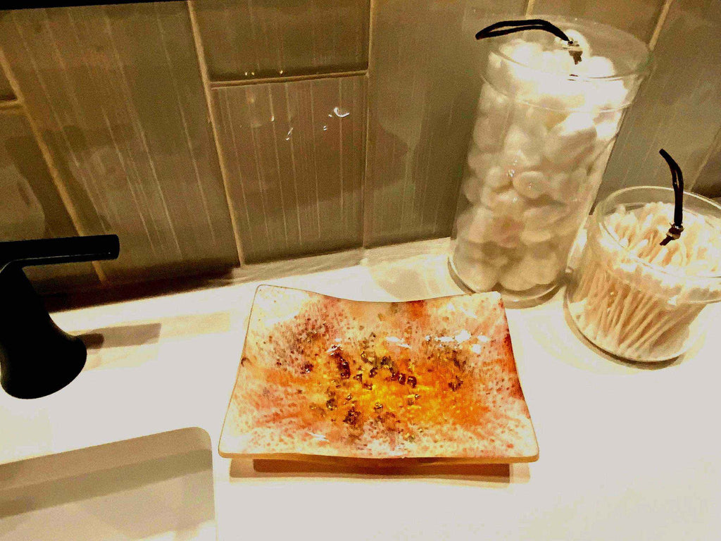 Shimmer White, Copper & Gold Resin Multi-Use Dish – Handmade Home Decor - The Glossy Gift Shop