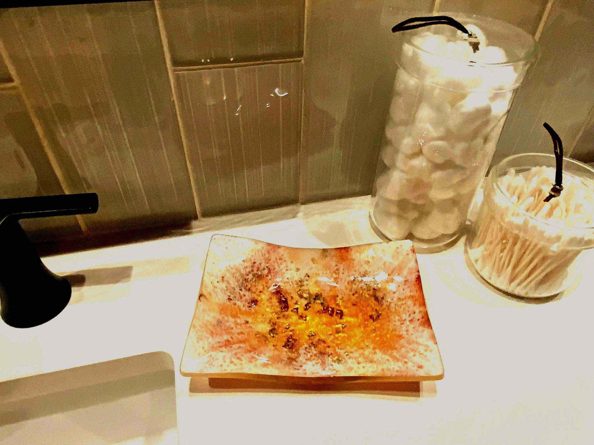 Shimmer White, Copper & Gold Resin Multi-Use Dish – Handmade Home Decor - The Glossy Gift Shop