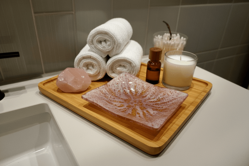 Shimmer White, Copper & Gold Resin Multi-Use Dish – Handmade Home Decor - The Glossy Gift Shop
