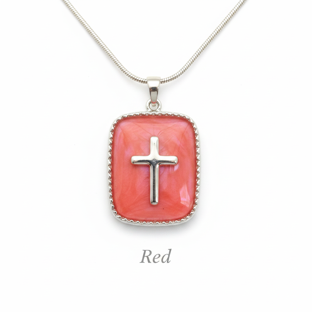 Silver Tone / Red - Full Silver