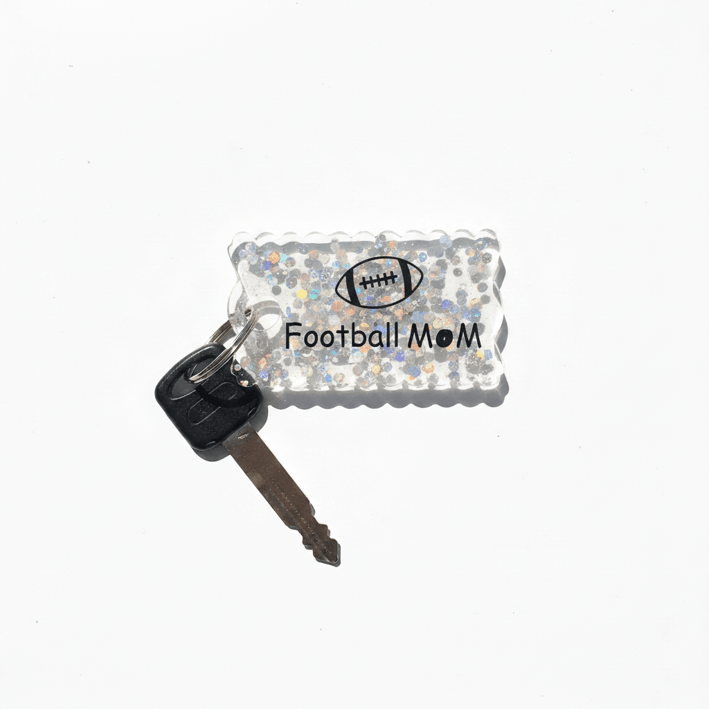Sports Mom Resin Keychain – Choose Your Sport - The Glossy Gift Shop