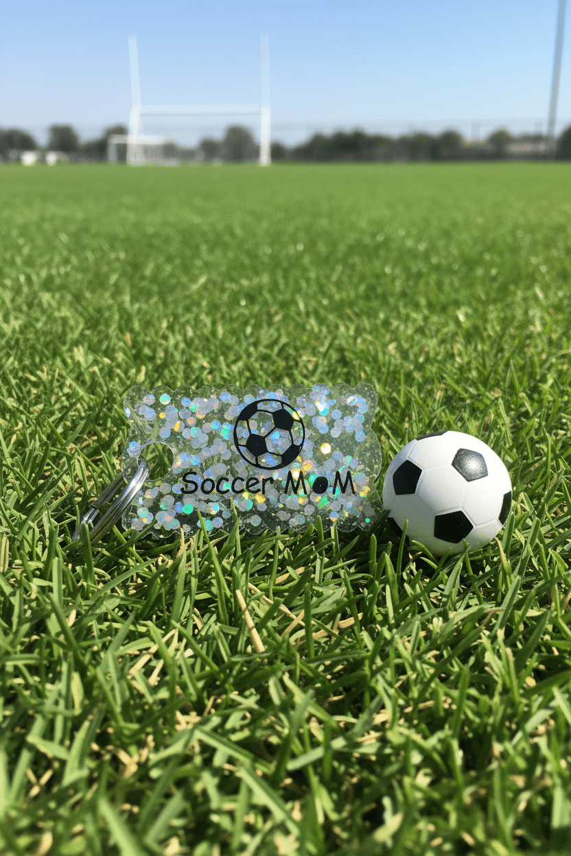 Sports Mom Resin Keychain – Choose Your Sport - The Glossy Gift Shop