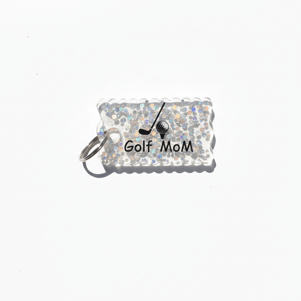 Sports Mom Resin Keychain – Choose Your Sport - The Glossy Gift Shop