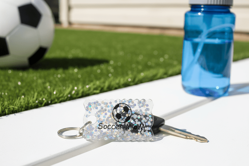 Sports Mom Resin Keychain – Choose Your Sport - The Glossy Gift Shop