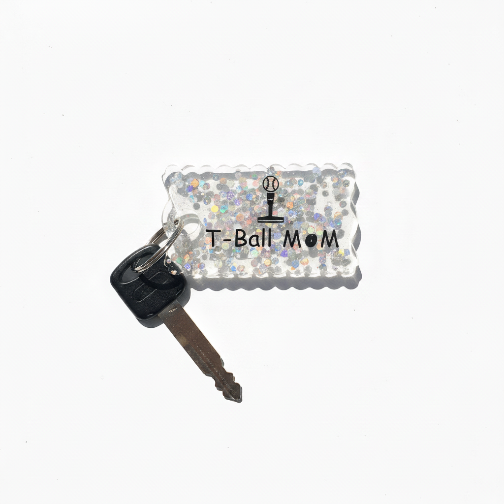 T-Ball MoM Keychain