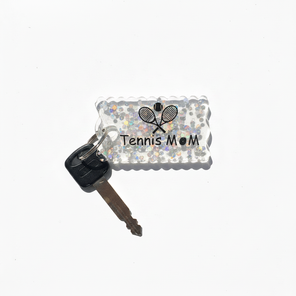 Tennis MoM Keychain