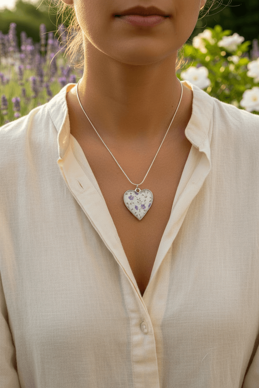 Tiny Flowers – Real Necklace