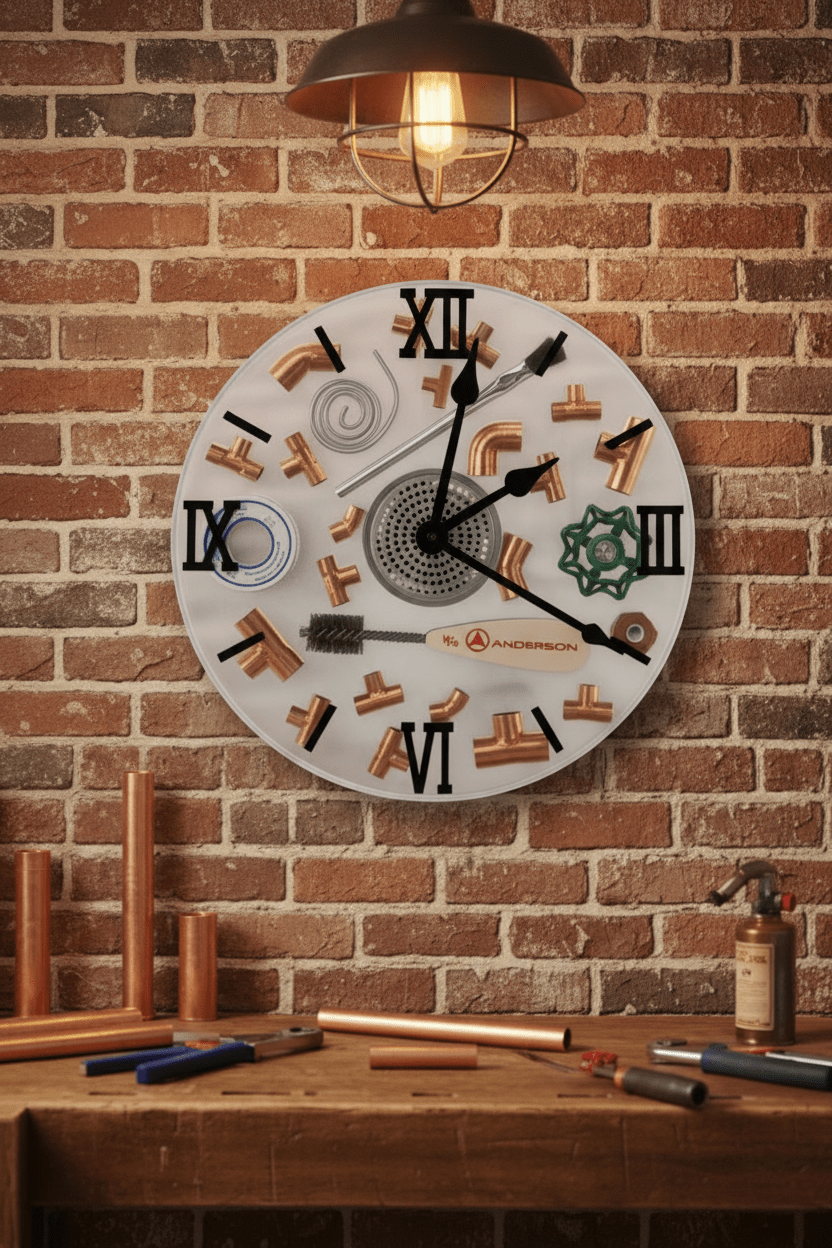 Tradesman Resin Wall Clock – Handmade Trade Gift - The Glossy Gift Shop