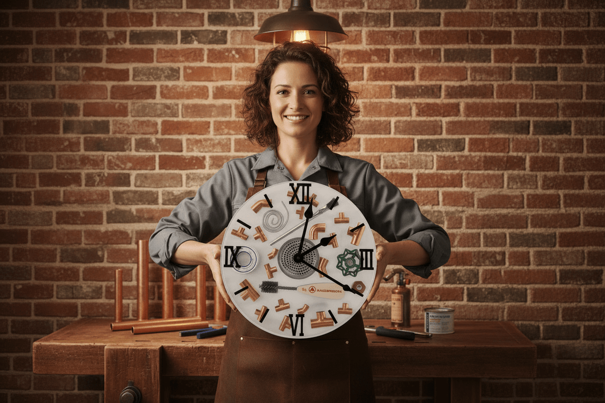 Tradesman Resin Wall Clock – Handmade Trade Gift - The Glossy Gift Shop