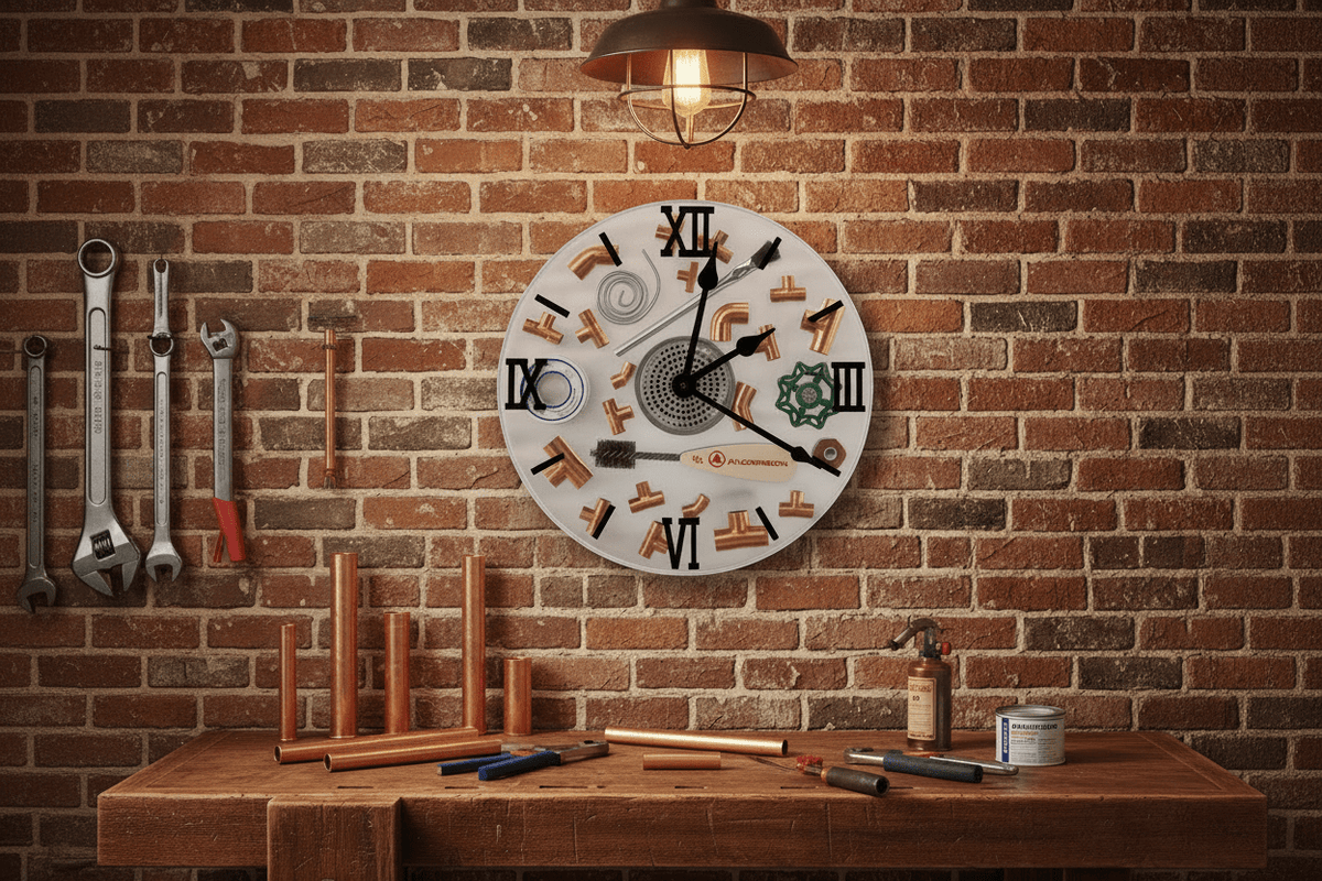 Tradesman Resin Wall Clock – Handmade Trade Gift - The Glossy Gift Shop
