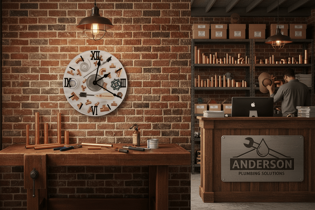 Tradesman Resin Wall Clock – Handmade Trade Gift - The Glossy Gift Shop