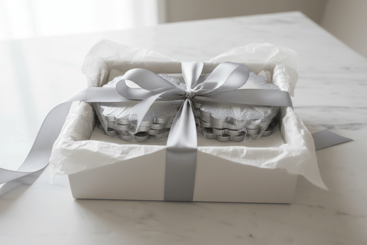 White Shimmer Resin Coaster Set – Handmade Set of 6 - The Glossy Gift Shop