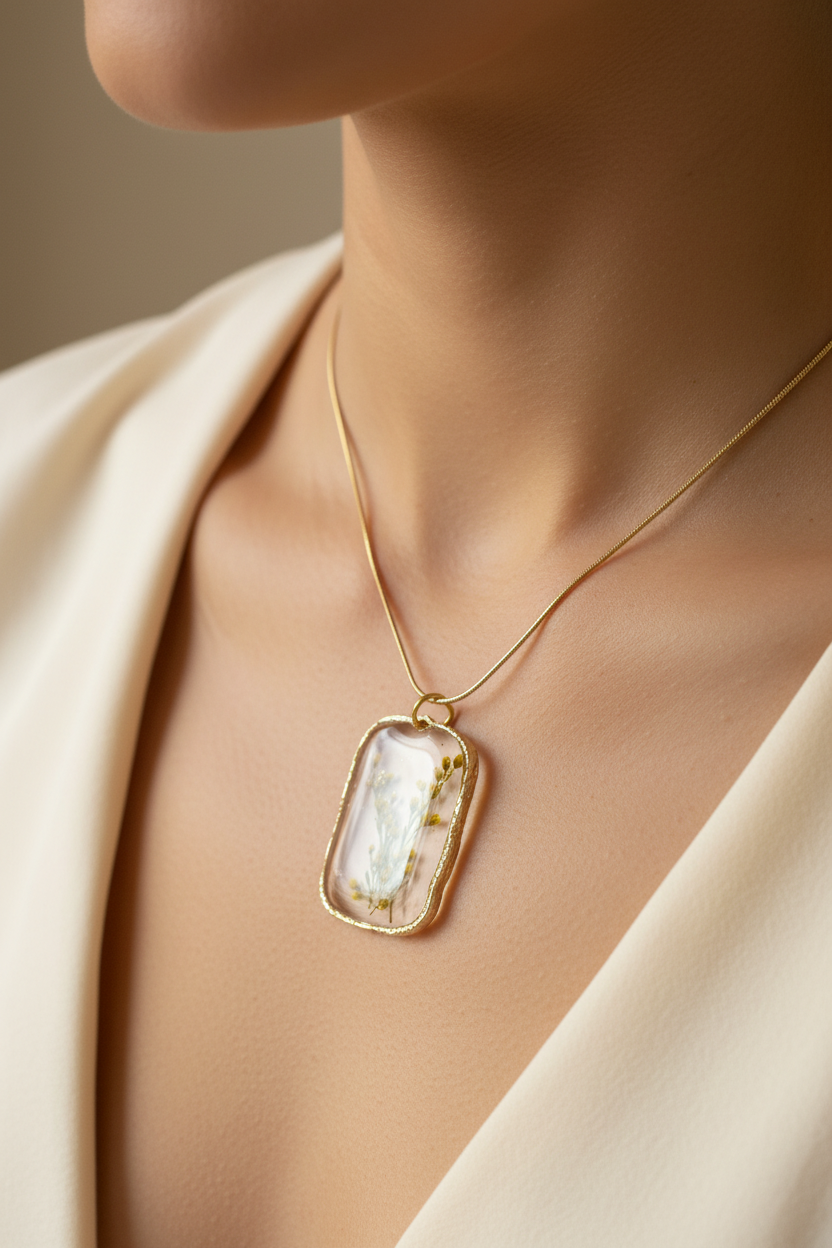 Wildflower Pendant On Model