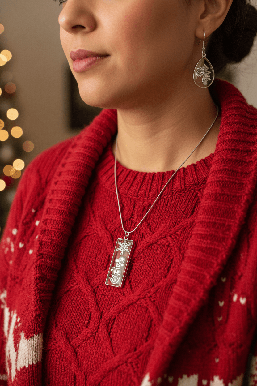 Winter Set - On Model Red Sweater