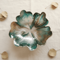 Woodland Mist Resin Bowl – Forest Green & Teal Handmade Decor - The Glossy Gift Shop